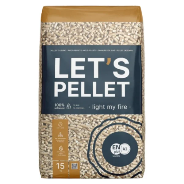 975 kg | Let's Pellet träpellets | ENplus A1 | Inklusive leverans