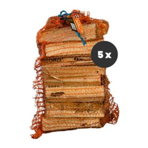 Giant Flames tändved FSC 5 nätpåsar x 12,5 l (62,5 l)