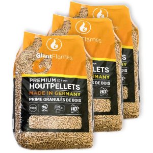 Pall Giant Flames träpellets 65 påsar x 15 kg (975 kg)